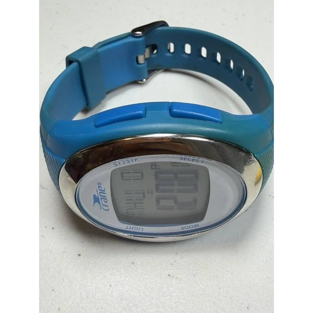 Crane AU-PF1122CD Digital Heart Rate Sport Watch Blue 50M Fresh Battery
